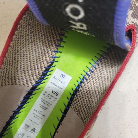 Rothy's "The Loafer" Leopard Print Flats Retired Size 9 - Picture 7 of 7